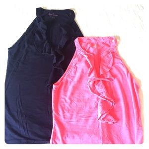 Lilly Pulitzer ruffle halter tops